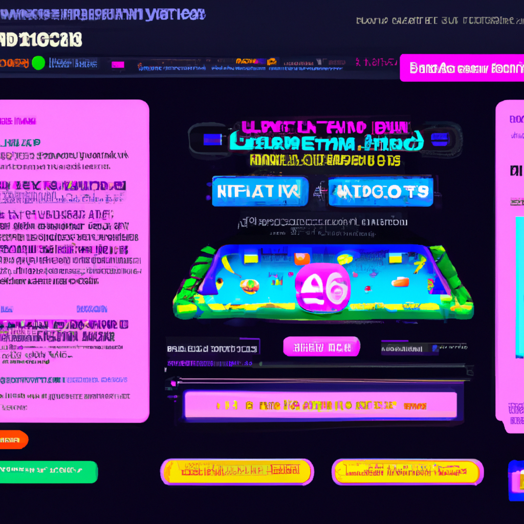 Gameplay snapshot: asymmetric level with neon HUD